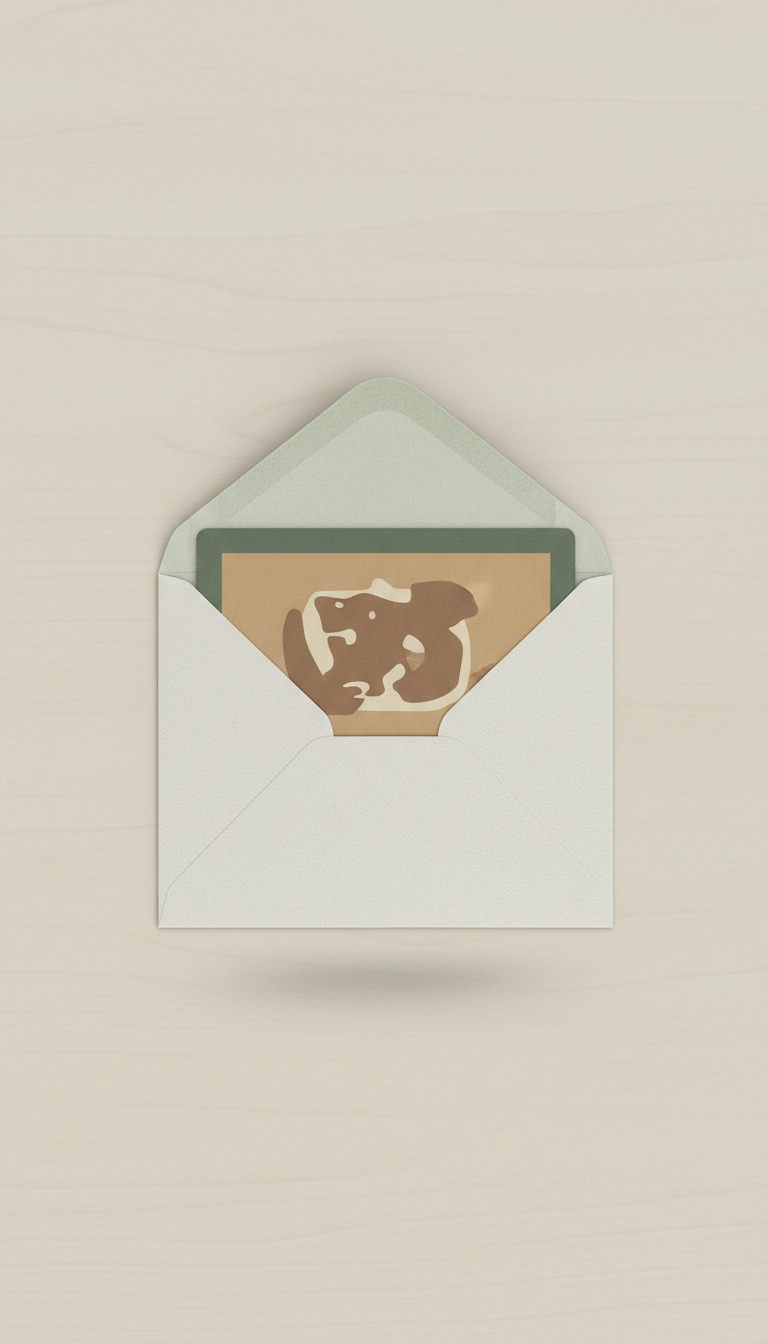 Custom Artwork Commission Gift Card in Gallery Envelope